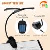 imageCAHAYA Folding Music Stand Light 28 Led Super Bright Clip on Lamp 3 Color 39in 180Foldable Panels Perfect for Piano Sheet Music Guitar Book Reading