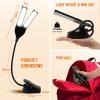 imageCAHAYA Folding Music Stand Light 28 Led Super Bright Clip on Lamp 3 Color 39in 180Foldable Panels Perfect for Piano Sheet Music Guitar Book Reading