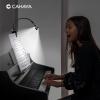 imageCAHAYA Folding Music Stand Light 28 Led Super Bright Clip on Lamp 3 Color 39in 180Foldable Panels Perfect for Piano Sheet Music Guitar Book Reading