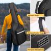 imageCAHAYA Guitar Bag 39 Inch Guitar Gig Bag Soft Case 024 Inch Thick Padding Classical Guitar Backpack with Large Pocket Reflective Bands CY0288