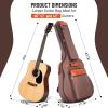 imageCAHAYA Guitar Bag 40 41 42 In 6 Pockets Guitar Case Water Resistent Oxford Cloth 05 In Extra Thick Sponge Padded for Acoustic Classical Guitar with Antitheft Pocket CY0150