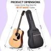 imageCAHAYA Guitar Bag Upgraded Premium Version for 40 41 42 Inch Acoustic Guitar Gig Bag 05in Thick Sponge Overly Padded Water Resistent Guitar Case Soft Guitar Backpack Case
