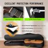 imageCAHAYA Guitar Case Acoustic Soft  047in Thick Padding 5 Pockets Guitar Gig Bag with Adjustable Shoulder Strap Compatible with 40 41 42in Acoustic GuitarsAcoustic Guitar Case