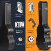 imageCAHAYA Guitar Cases Hard Shell for Acoustic Guitars 42 Inch Acoustic Guitar Hard Shell Case with Key Antishock Waterproof Travel Guitar Bag for Air Consignment CY0241Classical