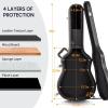 imageCAHAYA Guitar Cases Hard Shell for Acoustic Guitars 42 Inch Acoustic Guitar Hard Shell Case with Key Antishock Waterproof Travel Guitar Bag for Air Consignment CY0241Triple O Acoustic