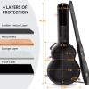 imageCAHAYA Guitar Cases Hard Shell for Acoustic Guitars 42 Inch Acoustic Guitar Hard Shell Case with Key Antishock Waterproof Travel Guitar Bag for Air Consignment CY024142inch