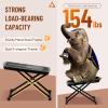 imageCAHAYA Guitar Foot Rest Stool  6 Position Height Adjustable Footstool with NonSlip Rubber Pad for Classical Acoustic Electric Bass Guitar Player BlackGuitar Pattern