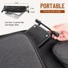 imageCAHAYA Guitar Foot Rest Stool  6 Position Height Adjustable Footstool with NonSlip Rubber Pad for Classical Acoustic Electric Bass Guitar Player BlackTriangle Pattern