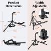 imageCAHAYA Guitar Stand Acoustic Floor Folding Guitar Holder Stand Tripod Metal Universal for Acoustic Classical Electric Guitars Bass Ukulele Violin Banjo Mandolin CY0242
