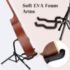 imageCAHAYA Guitar Stand Acoustic Floor Folding Guitar Holder Stand Tripod Metal Universal for Acoustic Classical Electric Guitars Bass Ukulele Violin Banjo Mandolin CY0242