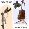 imageCAHAYA Guitar Stand Acoustic Floor Tripod Guitar Stands Universal Guitar Holders for Acoustic Electric Classical Bass Guitars CY0283