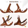 imageCAHAYA Guitar Stand Floor Wooden  Portable Universal Guitar Holder Xframe Instrument Holder Thickened Plywood with PU Cover for Acoustic Electric Bass Classical GuitarsDark Brown