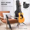 imageCAHAYA Guitar Stand Universal with Neck Holder Folding Tripod Floor Iron Stand for Acoustic Electric Classical Bass Guitars CY0265