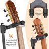 imageCAHAYA Guitar Stand Universal with Neck Holder Folding Tripod Floor Iron Stand for Acoustic Electric Classical Bass Guitars CY0265