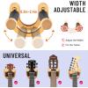 imageCAHAYA Guitar Wall Mount Hanger Adjustable UShaped Hook with 5 Picks and 1 Pick Bag for Acoustic Electric Bass Banjo Ukulele Mandolin CY02971 Pack