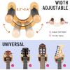 imageCAHAYA Guitar Wall Mount Hanger Adjustable UShaped Hook with 5 Picks and 1 Pick Bag for Acoustic Electric Bass Banjo Ukulele Mandolin CY0297Stylish