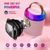 imageCAHAYA Karaoke Machine for Kids Gifts Mini Bluetooth Machine with 2 Wireless Microphones Portable Karaoke Speaker with LED Lights for Kids 3 4 5 6 7 8 9 10 11 12 Years Old Singing Pink CY003691