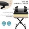 imageCAHAYA Keyboard Bench XStyle 35in Thick Padded Cushion Piano Bench Adjustable Height Keyboard Stool Chair Seat for Electronic Digital Keyboards Pianos CY0296Black