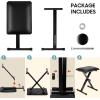 imageCAHAYA Keyboard Bench XStyle 35in Thick Padded Cushion Piano Bench Adjustable Height Keyboard Stool Chair Seat for Electronic Digital Keyboards Pianos CY0296Black