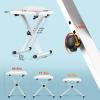 imageCAHAYA Keyboard Bench XStyle 35in Thick Padded Cushion Piano Bench Adjustable Height Keyboard Stool Chair Seat for Electronic Digital Keyboards Pianos CY0296White