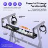 imageCAHAYA Keyboard Stand Piano Adjustable  Z Style Piano Stands Heavy Duty Stable and Portable with Height and Width Adjustable Fits for 54 61 76 88 Keys Electric Pianos Blackupgraded