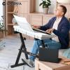 imageCAHAYA Keyboard Stand Piano Adjustable  Z Style Piano Stands Heavy Duty Stable and Portable with Height and Width Adjustable Fits for 54 61 76 88 Keys Electric Pianos Blackstandard