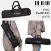 imageCAHAYA Melodica 37 Keys with Carrying Bag and 2 with Mouthpieces Air Piano Keyboard Musical Instrument for Kids and Adults BlackModel CY0049132 KeysBlack