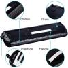 imageCAHAYA Melodica 37 Keys with Carrying Bag and 2 with Mouthpieces Air Piano Keyboard Musical Instrument for Kids and Adults BlackModel CY0049132 KeysBlack