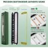 imageCAHAYA Melodica 37 Keys with Carrying Bag and 2 with Mouthpieces Air Piano Keyboard Musical Instrument for Kids and Adults BlackModel CY0049132 KeysNatural Green