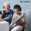 imageCAHAYA Melodica 37 Keys with Carrying Bag and 2 with Mouthpieces Air Piano Keyboard Musical Instrument for Kids and Adults BlackModel CY0049132 KeysSoft Beige