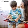 imageCAHAYA Melodica 37 Keys with Carrying Bag and 2 with Mouthpieces Air Piano Keyboard Musical Instrument for Kids and Adults BlackModel CY0049132 KeysVibrant