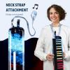 imageCAHAYA Melodica 37 Keys with Carrying Bag and 2 with Mouthpieces Air Piano Keyboard Musical Instrument for Kids and Adults BlackModel CY0049132 KeysVibrant