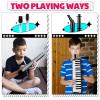 imageCAHAYA Melodica 37 Keys with Carrying Bag and 2 with Mouthpieces Air Piano Keyboard Musical Instrument for Kids and Adults BlackModel CY0049137 KeysBlack
