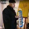 imageCAHAYA Melodica 37 Keys with Carrying Bag and 2 with Mouthpieces Air Piano Keyboard Musical Instrument for Kids and Adults BlackModel CY0049137 KeysBlue