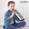 imageCAHAYA Melodica 37 Keys with Carrying Bag and 2 with Mouthpieces Air Piano Keyboard Musical Instrument for Kids and Adults BlackModel CY0049137 KeysBlack
