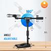 imageCAHAYA Mic Stand Desk Adjustable  Boom Arm Desktop Microphone Stand Metal Weighted Base Aframe Table Mic Mount with 2 Mic Clips 38quot to 58quot Screw Adapter Mic Mount for Singing Stage Performance