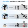 imageCAHAYA Mic Stand Desk Adjustable  Boom Arm Desktop Microphone Stand Metal Weighted Base Aframe Table Mic Mount with 2 Mic Clips 38quot to 58quot Screw Adapter Mic Mount for Singing Stage Performance