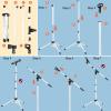 imageCAHAYA Mic Stand Tripod Boom Arm Floor Microphone Stand Height Adjustable with Carrying Bag and 2 Mic Clips 38quot to 58quot Adapter for Singing Performance PodcastWhite