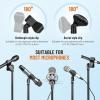 imageCAHAYA Microphone Stand HeavyDuty Super Resistent Tripod Boom Universal Mic Stand with 2 Mic Clips for Most Mics Height Adjustable Mic Stand for Singing Wedding Performance CY03303790in