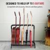 imageCAHAYA Multi Guitar Rack Acoustic Guitar Display Rack 5 Holder Thick Padding Guitar Rack Holder Floor Stand for Classical Acoustic Electric Guitars and Bass CY03455 Guitars