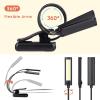 imageCAHAYA Music Stand Light Clip on Battery Powered Reading Lamp Book Light for Bookworms Guitar Piano Keyboard Players CY0243