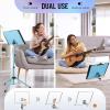 imageCAHAYA Music Stand for Sheet Music  Dualuse Converts to Desktop Stand Portableampamp Foldable 31457in Height Adjustable Sturdy Tray Holds Thick Books or Tablets 5 in 1 Package with Carrying Bag Sheet Music FolderBlue