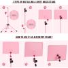 imageCAHAYA Music Stand for Sheet Music  Dualuse Converts to Desktop Stand Portableampamp Foldable 31457in Height Adjustable Sturdy Tray Holds Thick Books or Tablets 5 in 1 Package with Carrying Bag Sheet Music FolderPink