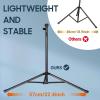 imageCAHAYA Portable Sheet Music Stand Dual Use Desktop Book Holder Folding Lightweight Extra Stable Reinforced with Carrying Bag and Clip for Students Musicians Height Adjustable up to 543quot CMS0204Black