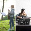 imageCAHAYA Portable sheet music stand 3 in 1 Dualuse Sheet Music Stand ampamp Desktop Book Stand Adjustable 314559 in with Book Stand Support Carrying BagNote Pattern