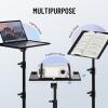 imageCAHAYA Projector Stand Tripod Adjustable  Stable for Tablets Phones Book Height 26quot to 515quot Multifunctional Laptop DJ Rack Stand Portable for Outdoor Movies CPS0331Tripod Stand with Casters