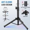 imageCAHAYA Projector Stand Tripod Adjustable  Stable for Tablets Phones Book Height 26quot to 515quot Multifunctional Laptop DJ Rack Stand Portable for Outdoor Movies CPS0331Tripod Projector Stand