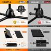 imageCAHAYA Projector Stand Tripod Foldable 189 to 41 Inch Height Adjustable Projector Tripod Stand 180 Rotatable Thickened Base Multipurpose Laptop Stand Panel Collapsible for Outdoor Office Home Stage360 Adjustable