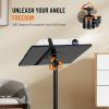 imageCAHAYA Projector Stand Tripod Foldable 189 to 41 Inch Height Adjustable Projector Tripod Stand 180 Rotatable Thickened Base Multipurpose Laptop Stand Panel Collapsible for Outdoor Office Home Stage360 Adjustable