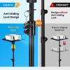 imageCAHAYA Projector Tripod Stand with Casters Projector Stand 2854in Height Adjustable Multifunctional Universal Laptop Stand DJ Rack Stand with Adjustable Height for Meeting Room DJ Equipment